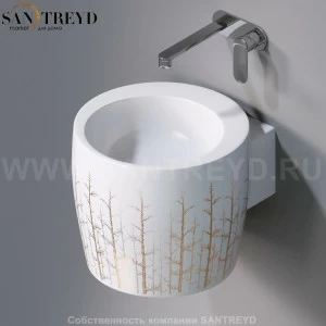 L102T0R0V1.405G Подвесная раковина настенная круглая A. e T. Italia SPOT белая