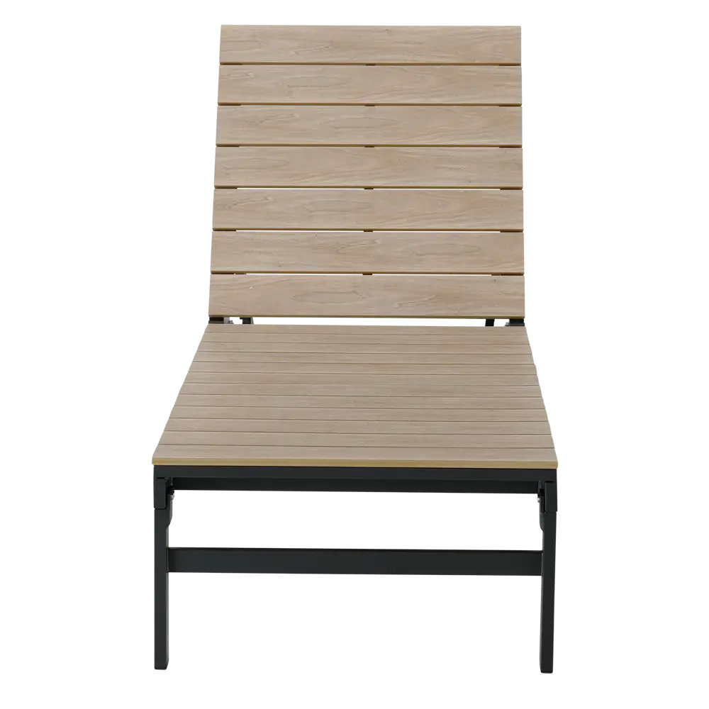 Шезлонг Naterial Clara 74x195x36.5 см алюминий/фанера цвет бежевый STLM-2174062 - Вид №5