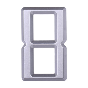 Дверной номер  «8», 37х5х60 мм, серебро LJPS0088 Public Steel Россия