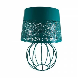 Лампа настольная бирюзовая Seven Fires "Карвед" 39104.01B SEVEN FIRES КАРВЕД 00-3907824 Бирюзовый