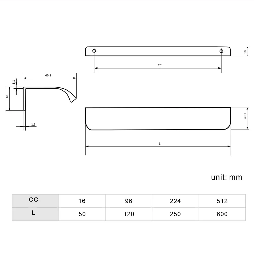 Мебельная ручка-ракушка Лион белый 96 мм AKS STLM-2070489 - Вид №6