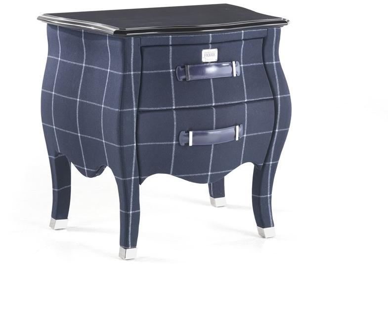 Gianfranco Ferré Home Прикроватный столик из дерева, покрытого шерстью Matthew sun-id-1498216 - Вид №2