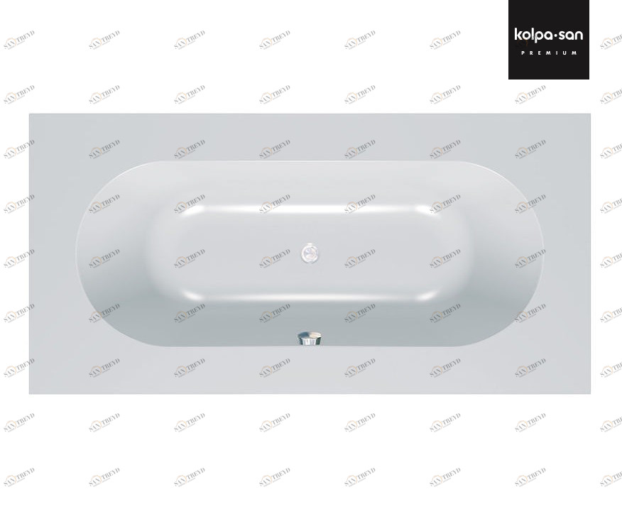 Ванна из искусственного камня Kerrock Atys 00821 хромотерапия Словения Kolpa-San 