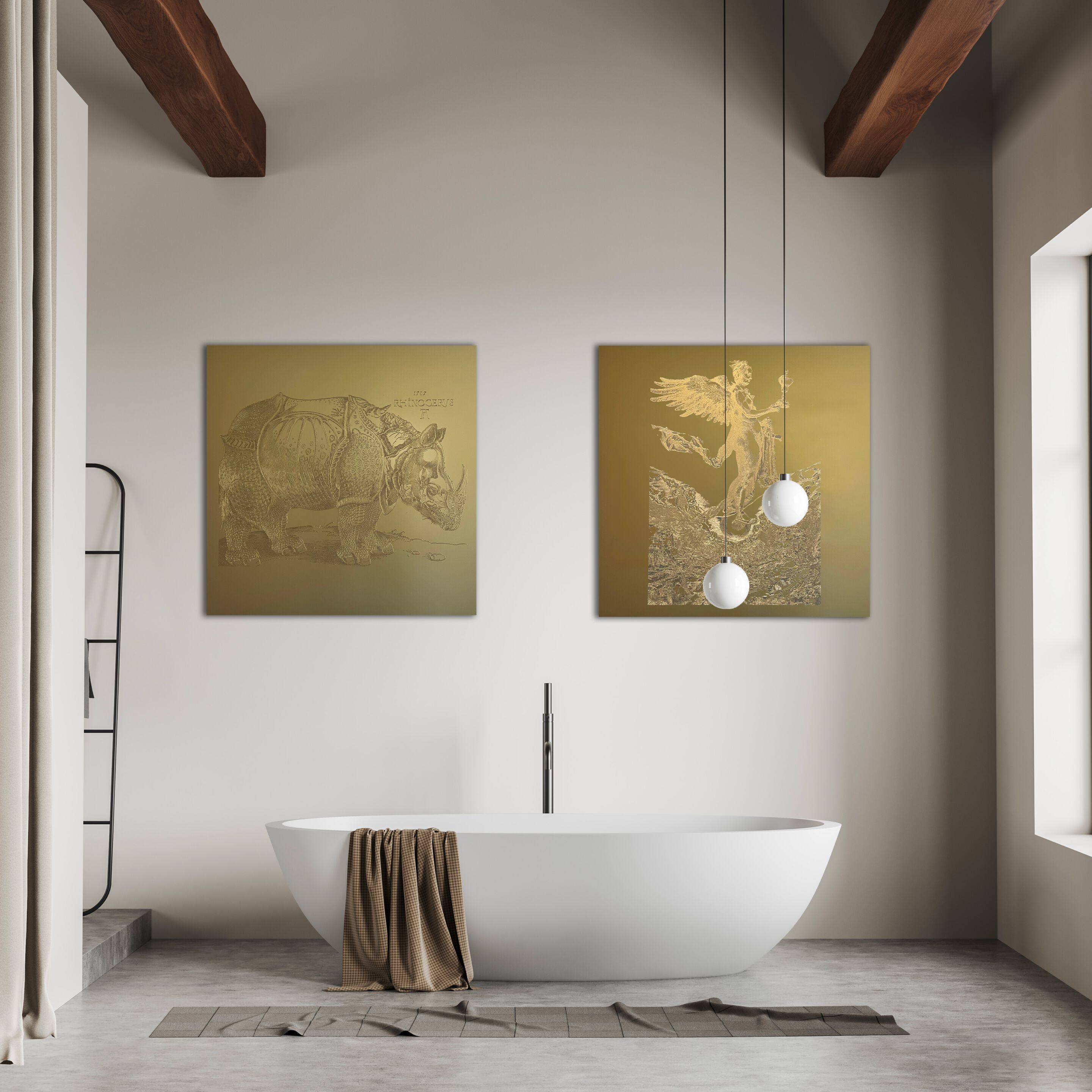 Алюминиевая гравюра на дереве Officinarkitettura® Дюрер ARCH-00011418 - Вид №1