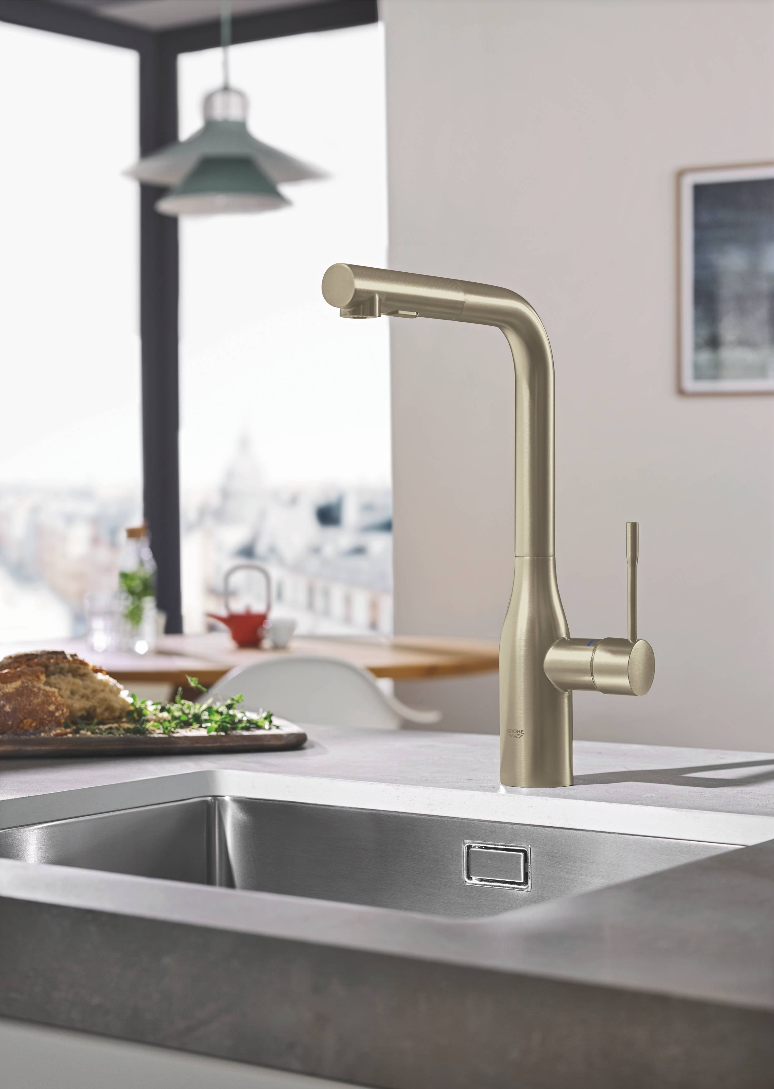 Смеситель для кухни GROHE Essence New, никель матовый (30270EN0) - Вид №1