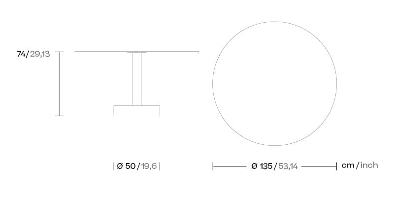 Круглый стол Kettal Roll ARCH-00067551 - Вид №3