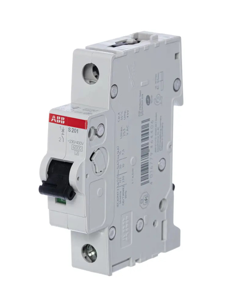 82175804 Автоматический выключатель ABB S201 1P C25 А 6 кА 2CDS251001R0254 STLM-0021210