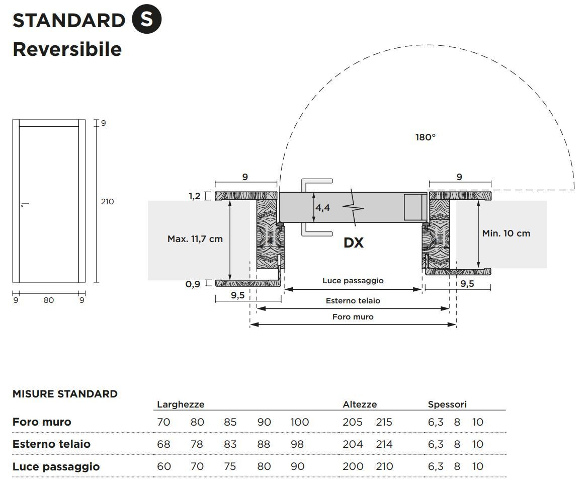 Распашная дверь с выдвижными петлями Venus Design Вера ARCH-00039644 - Вид №5