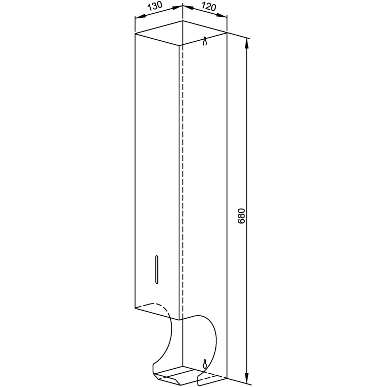 731168 Контейнер для хранения рулонов туалетной бумаги WP168 WAGNER_EWAR A-LINE Wagner Ewar  - Вид №1