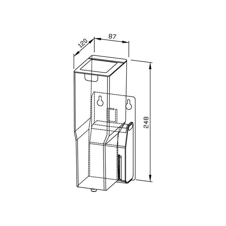 727186 Сенсорный дозатор дезинфицирующего средства для монтажа в шкаф WP173e-7 WAGNER_EWAR A-LINE Wagner Ewar  - Вид №1