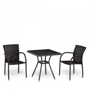 T282BNT-W2390/Y282-W52 Brown 2Pcs Комплект плетеной мебели Afina