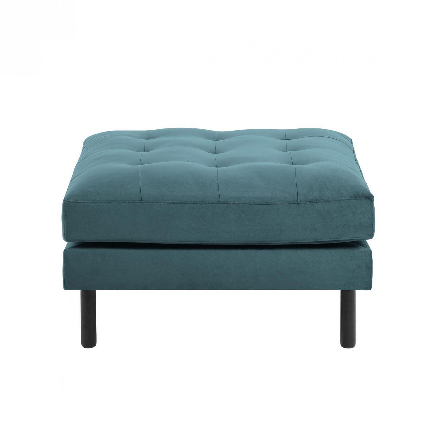 068375 Квадратный пуф Bogart бирюза бархат La Forma Debra - Вид №1