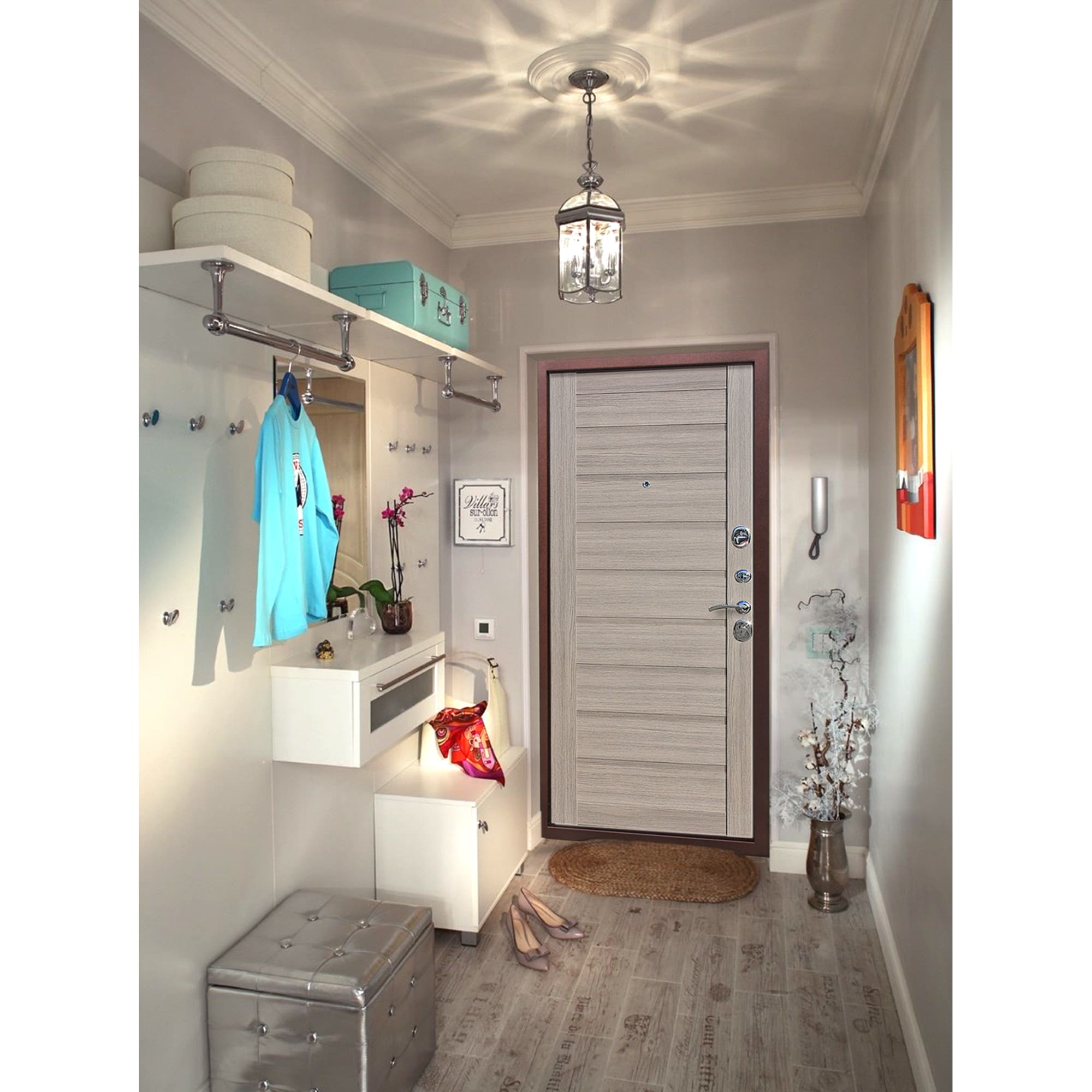 82120556 Дверь входная металлическая Ницца, 960 мм, правая, цвет грей царга Santreyd  - Вид №9