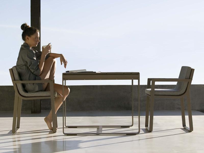 GANDIABLASCO Прямоугольный садовый стол из термолакированного алюминия Flat sun-id-1419771 - Вид №3