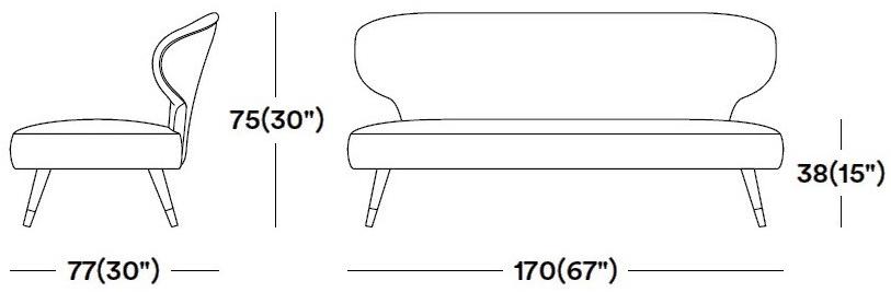 Tirolo Диван из ткани Elle 064 d - Вид №5