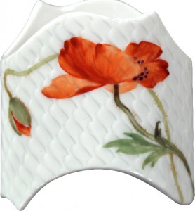 92454 Meissen Кольцо для салфетки 5см "Игра волн, рельеф маки" Фарфор