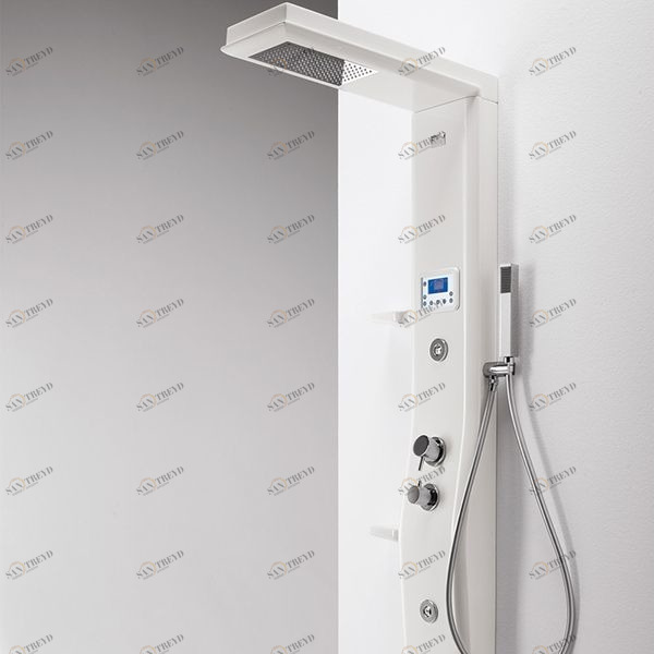 Душевая колонна Etoile White 125 см с хромотерапией 4ETA6N0W Gruppo Geromin