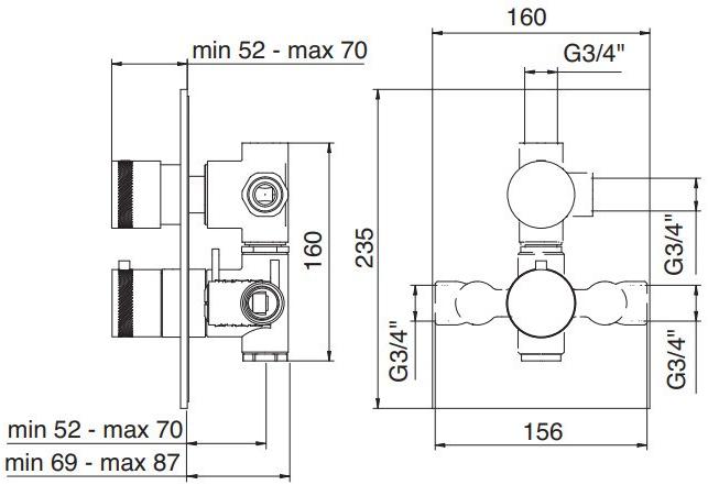 Rubinetterie Treemme X-change  5846vz  - Вид №1