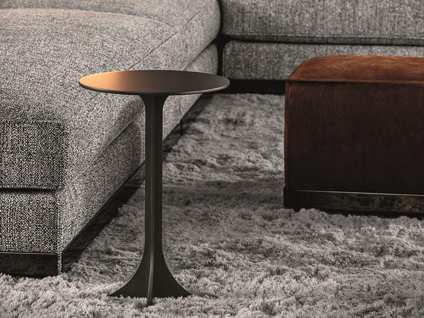 Minotti Круглый металлический журнальный столик в современном стиле sun-id-1471034 - Вид №2