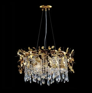Подвесная люстра Crystal Lux Romeo SP6 Gold D600 CRYSTAL LUX ДИЗАЙНЕРСКИЕ, ROMEO 058050 Золотой
