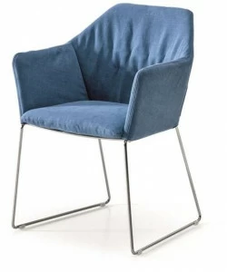 Saba Italia Стул с обивкой и подлокотниками New york