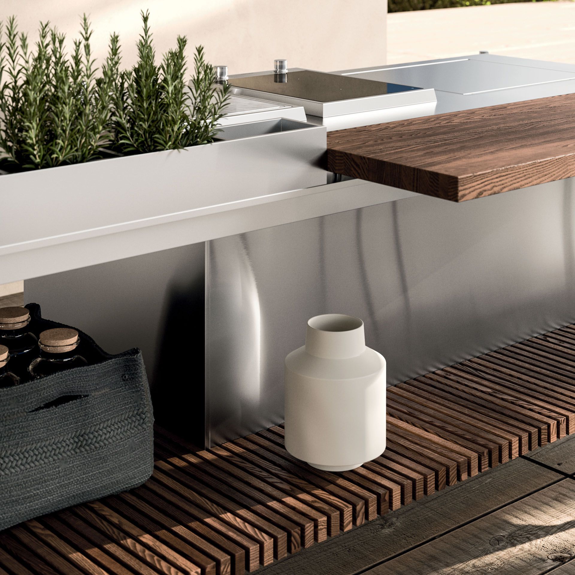 Наружная кухня из нержавеющей стали с барбекю Arrital Solaria ARCH-00021342 - Вид №8