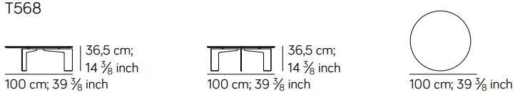 AMURA Круглый журнальный столик из мрамора Range Am093.t568 - Вид №4