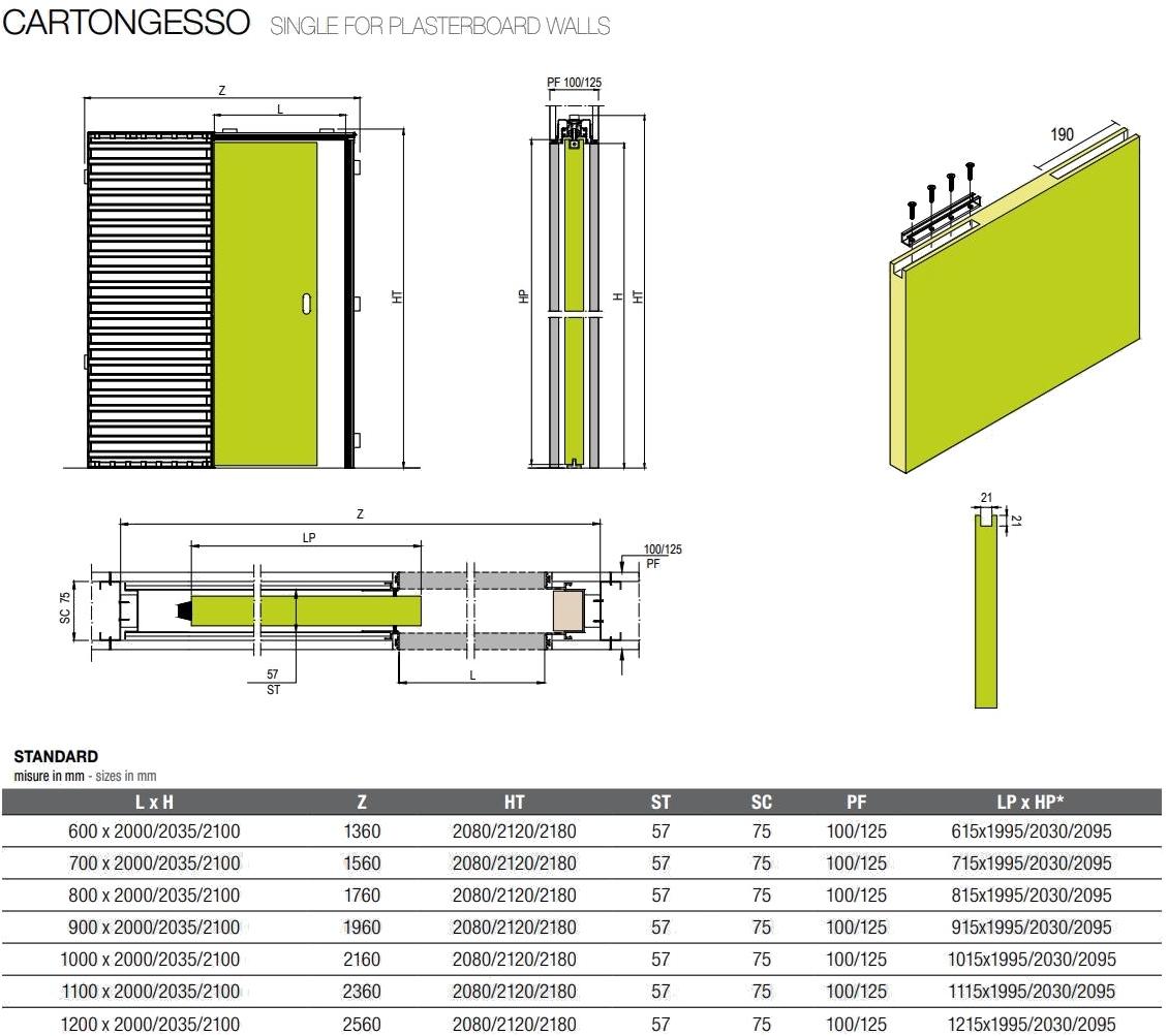PROTEK® Рама для одностворчатых дверей заподлицо со стеной Linear® sun-id-1367725 - Вид №5