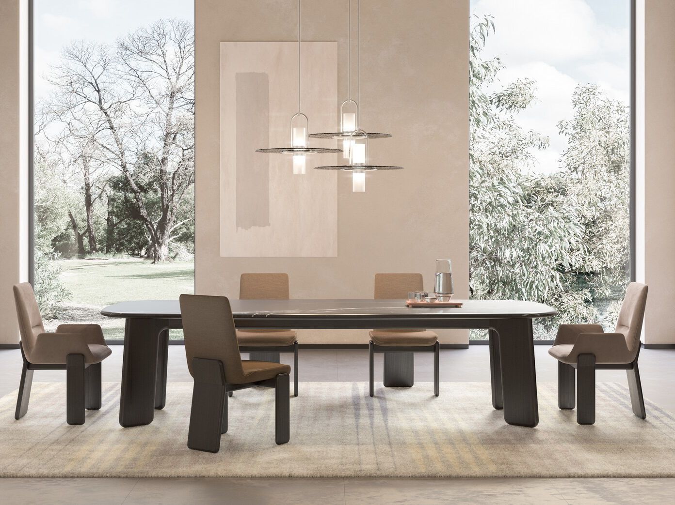 Кожаный мягкий стул без подлокотников CPRN HOMOOD Shapes 2025 ARCH-00056782 - Вид №3