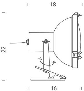 NEMO Регулируемый алюминиевый точечный светильник с зажимом Projecteur sun-id-1436144 - Вид №6