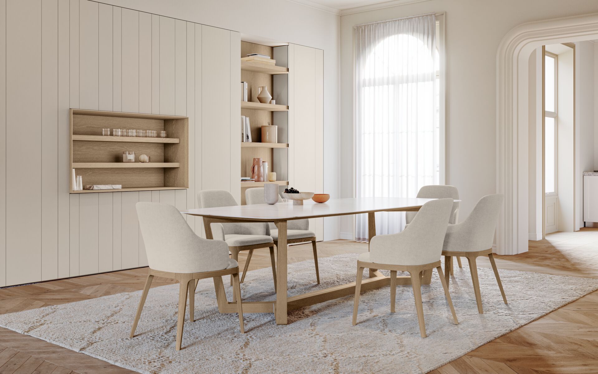 Стол из керамогранита с твердой деревянной основой Olivieri HECTOR ARCH-00085818 - Вид №5