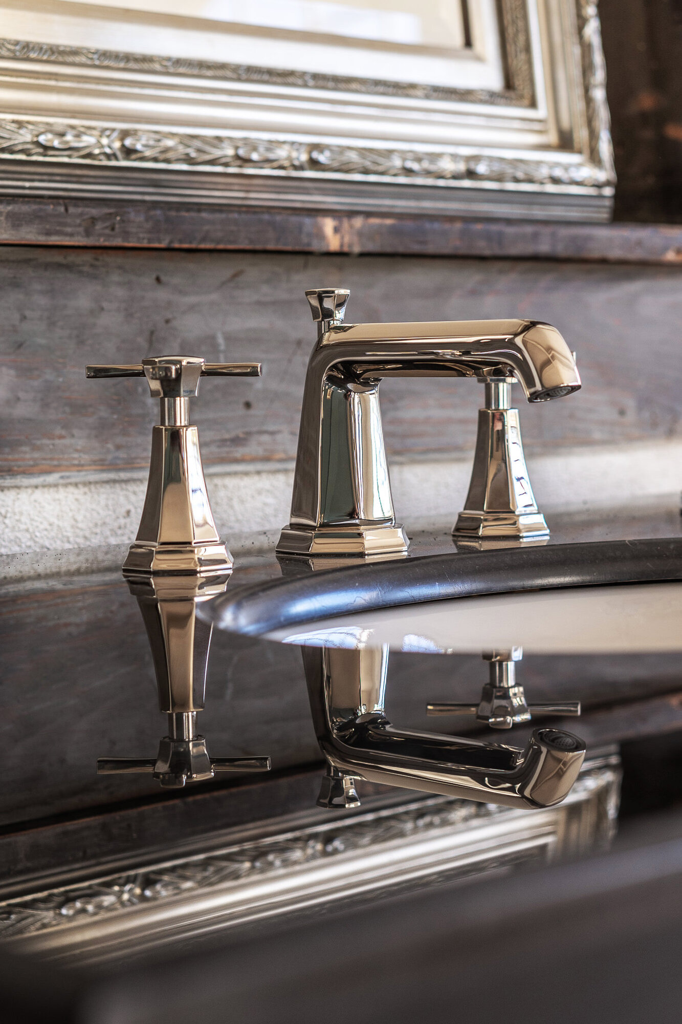 Traditional bathrooms Смеситель для умывальника ART DÉCO на 3 отверстия Pr3142/ag Art Deco - Вид №1