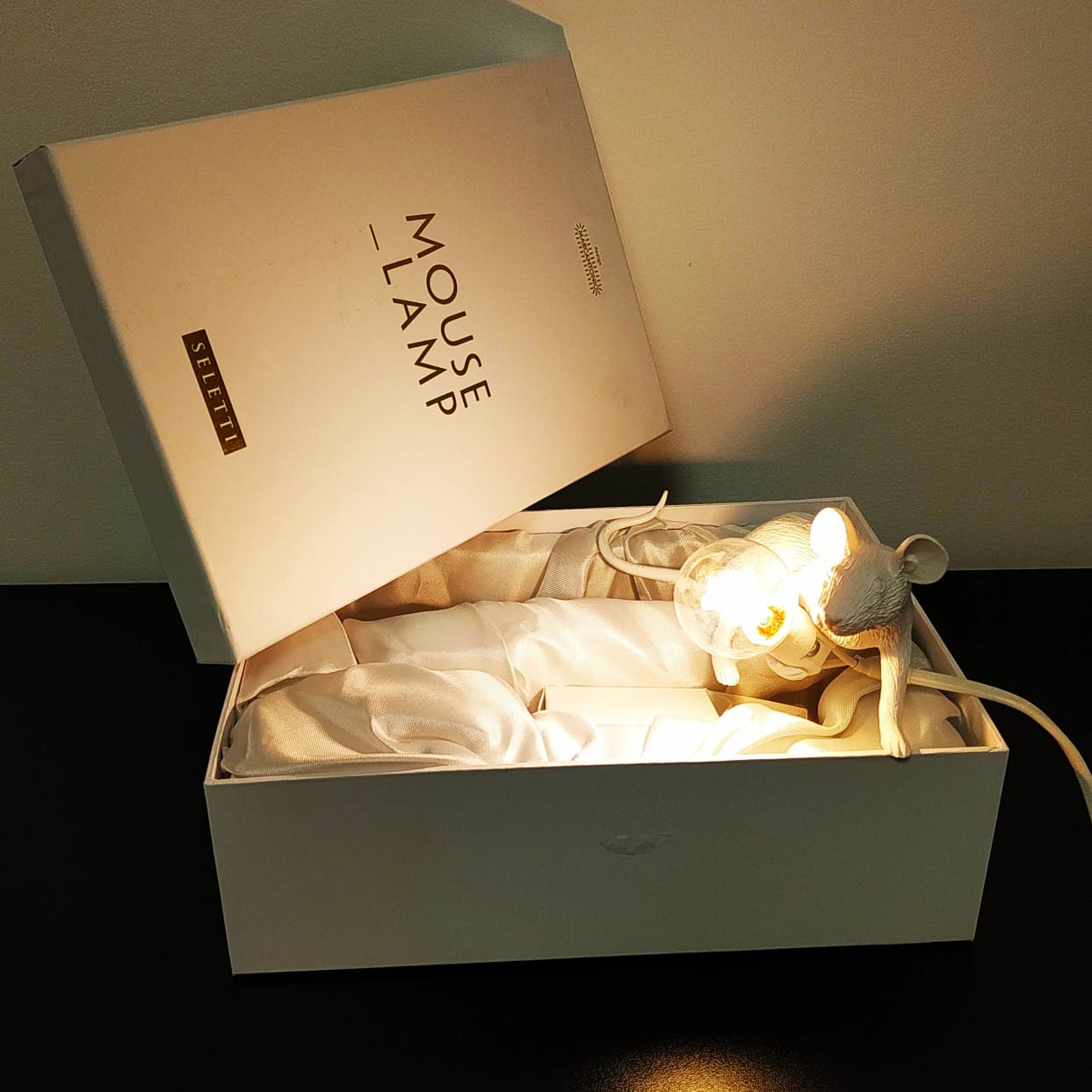 Seletti 14884 standing MOUSE лампа настольная мышь с лампочкой 112070 - Вид №6