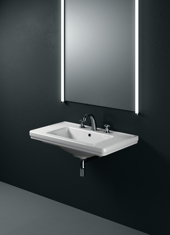 8788111 Подвесная раковина настенная овальная GSI ceramica Classic белая - Вид №2