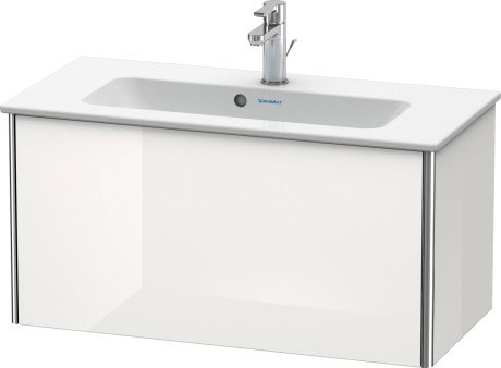 XS406609090 Тумбочка подвесная компакт XSquare #XS4066 810 x 388 мм Фланелево-серый шелковисто-матовый лак Duravit - Вид №2