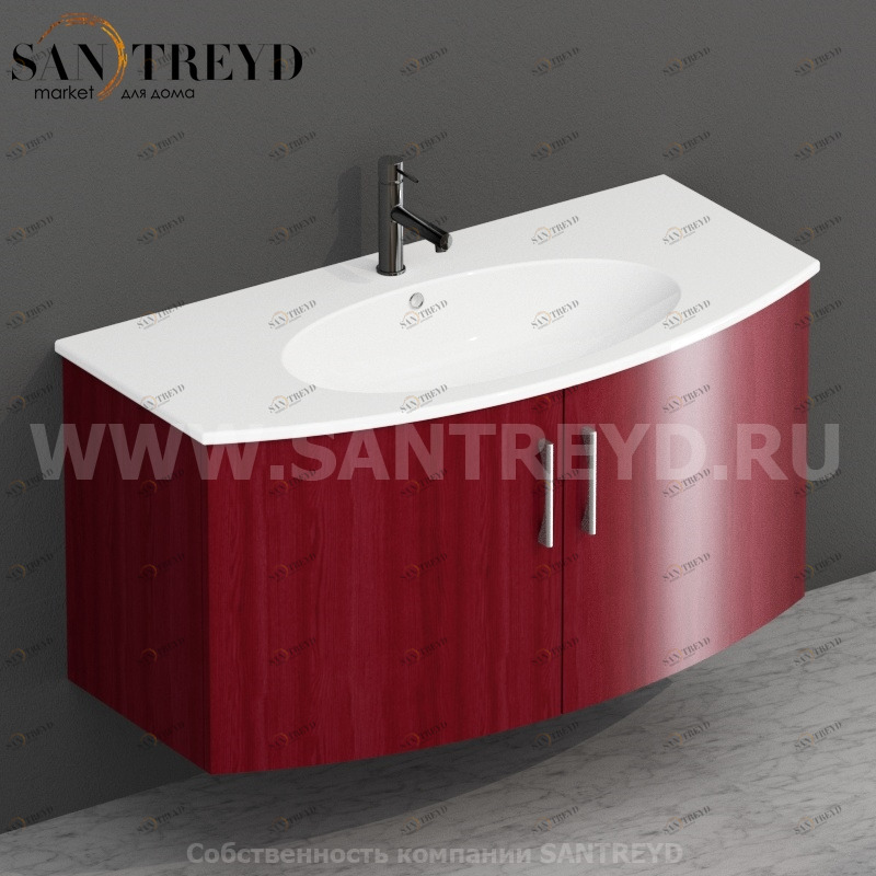 MDMA10Y6147 Тумба с двумя створками 98 см красная Globo 4ALL Италия Ceramica Globo