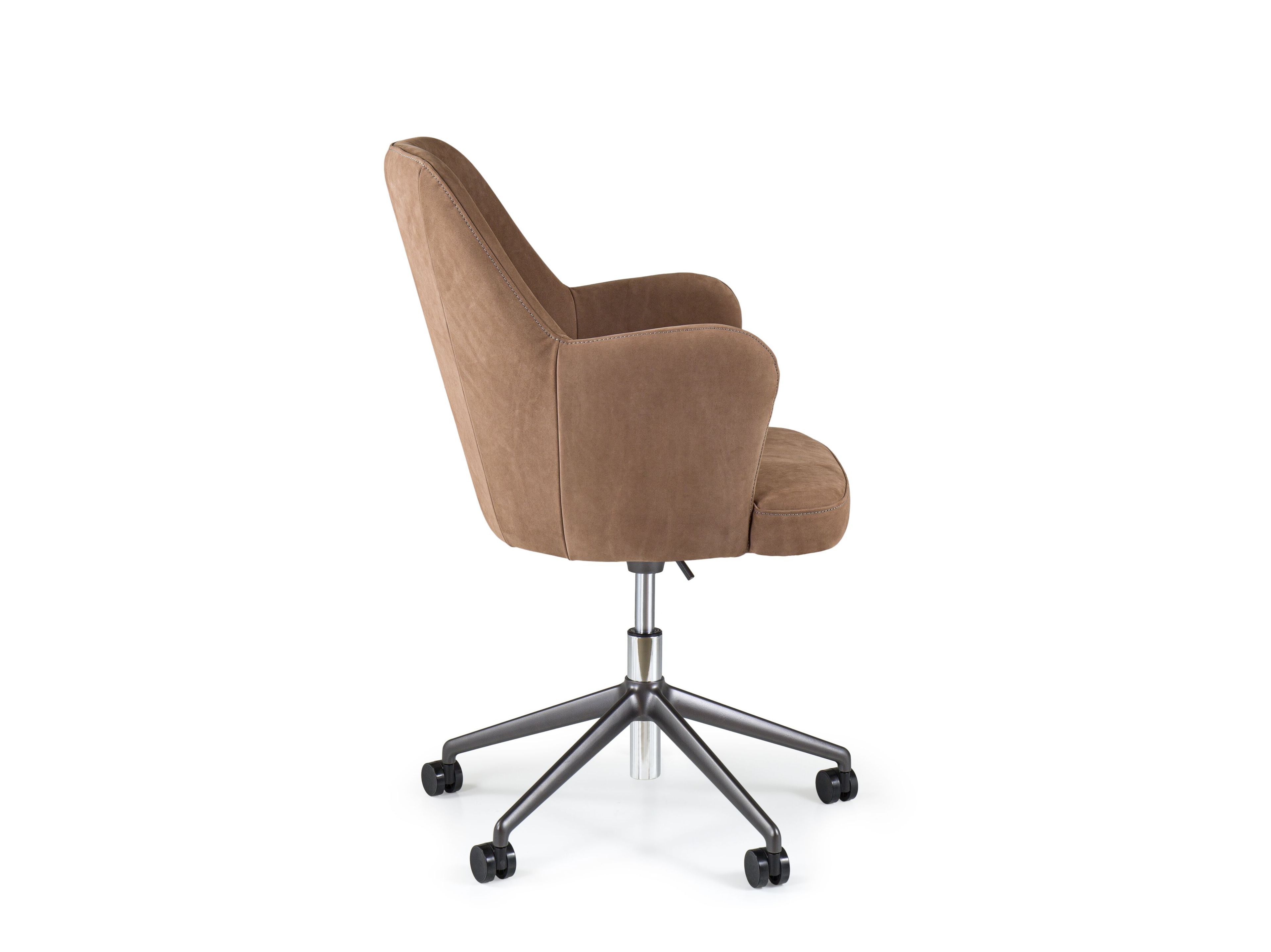 5-спицевое кожаное вращающееся офисное кресло с колесами Borzalino ARCH-00151405 - Вид №5