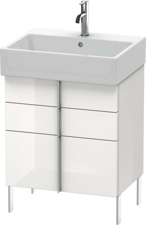 VA658504343 Vero Air Тумбочка напольная Базальт матовый, декор Duravit - Вид №2