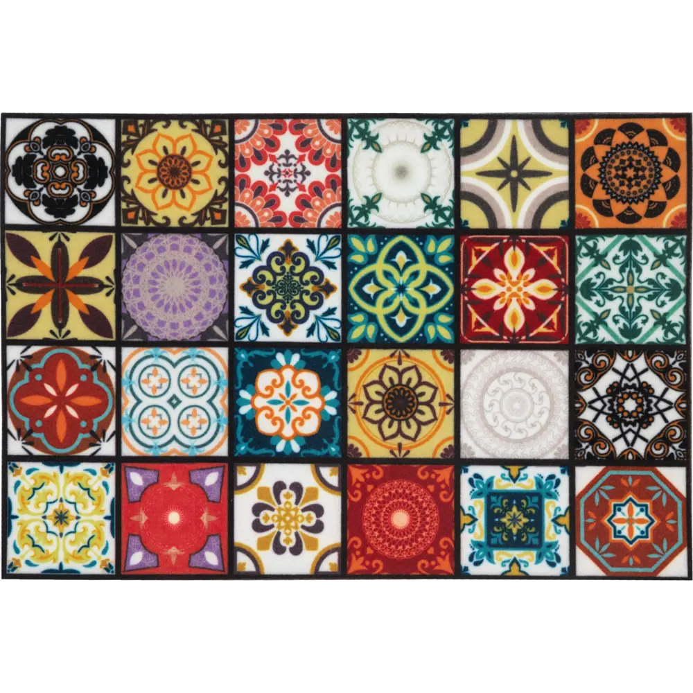 Коврик Мозаика 60x90 см нейлон на ПВХ цвет мультиколор 82982508 STLM-2211872 Santreyd 