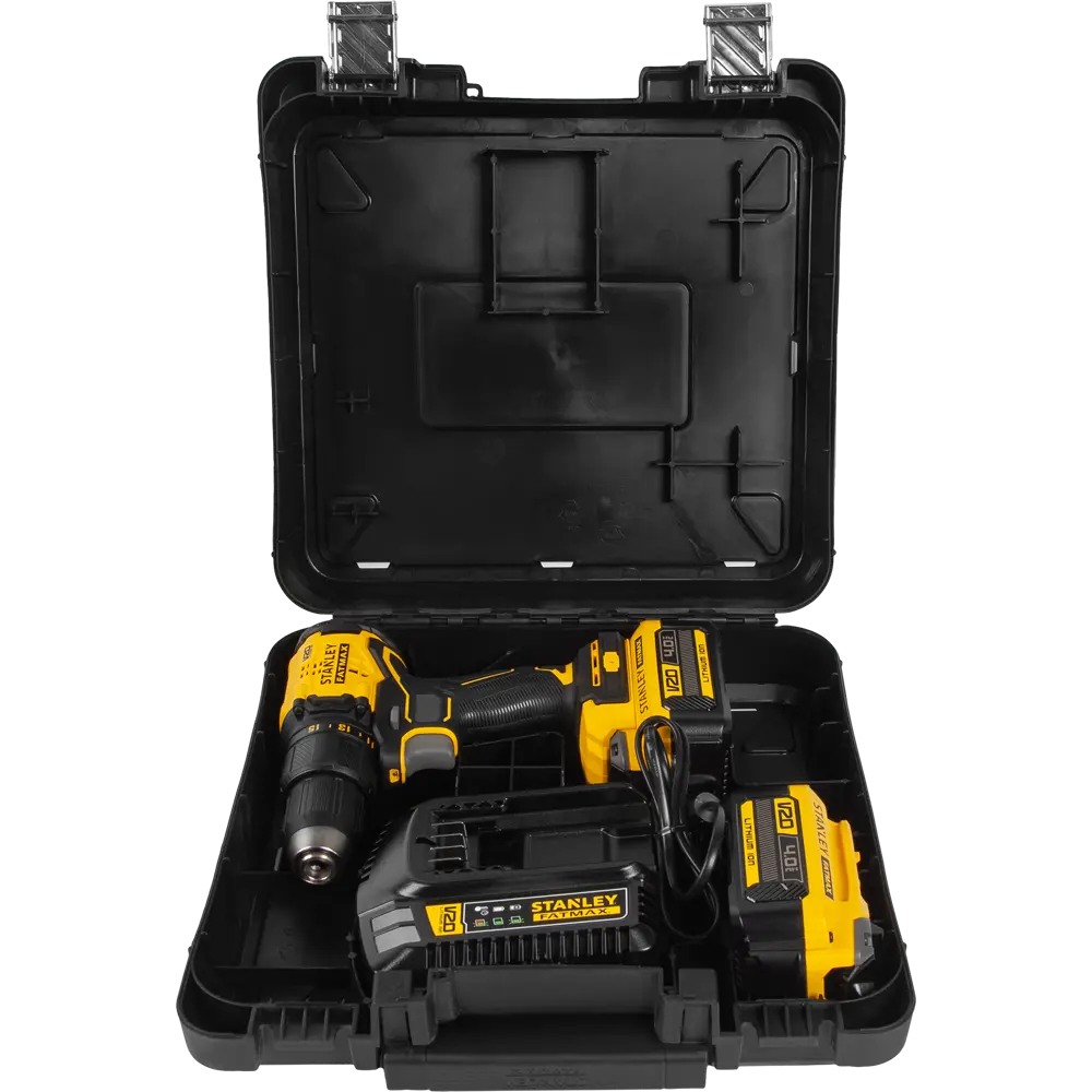 Дрель-шуруповерт аккумуляторная бесщеточная Stanley Fatmax SBD710M2K, 18 В Li-ion 2х4 Ач STLM-2062538 - Вид №5