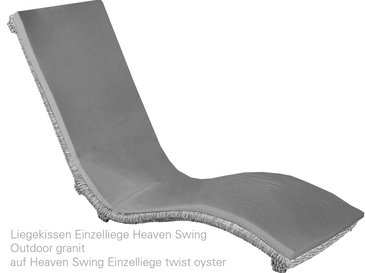 68.00.0874 Одноместный шезлонг Heaven Swing Twist oyster Mbm  - Вид №3