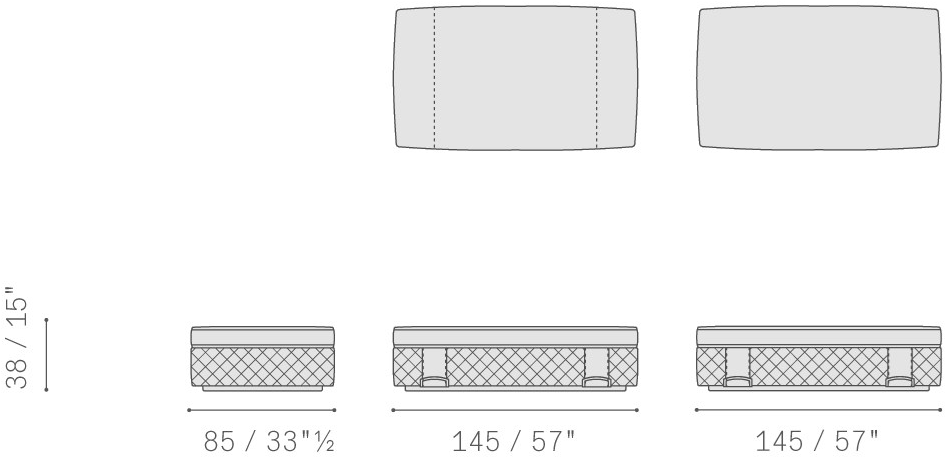 Poltrona Frau Прямоугольный кожаный пуф La collezione - mobili e complementi sun-id-1508766 - Вид №8