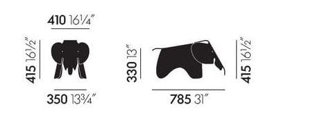 Переработанная пластиковая игра VITRA Eames Elephant ARCH-00014318 - Вид №12