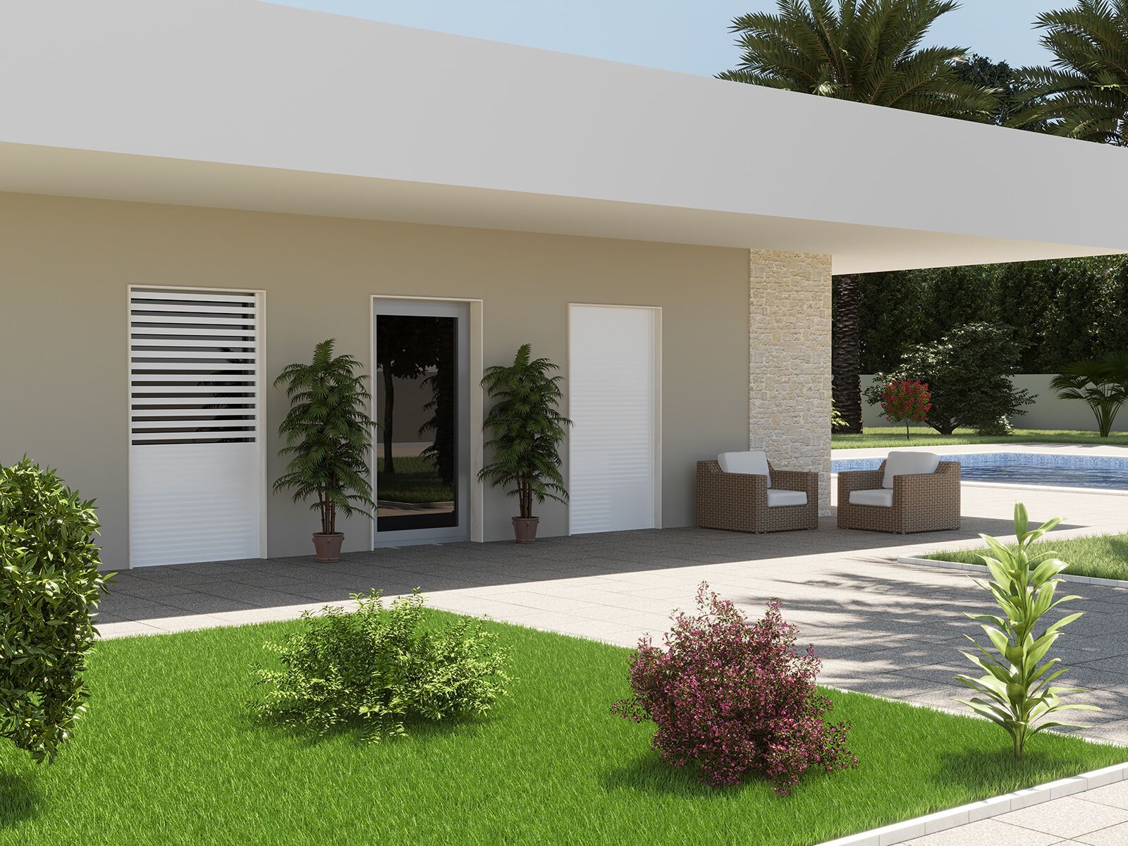 Экструдированный алюминиевый рольставни / жалюзи Mv Line специальные рольставни ARCH-00091167 - Вид №1