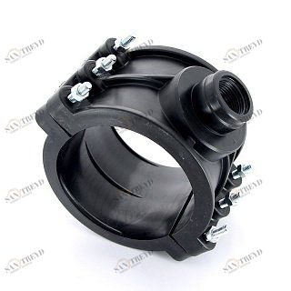 Врезка монтажная 125 x 1" ВР, 6 болтов, для труб ПНД UNIDELTA 1019125004