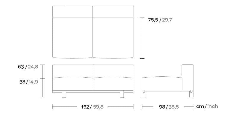 2-местный диван Kettal Molo ARCH-00075798 - Вид №7