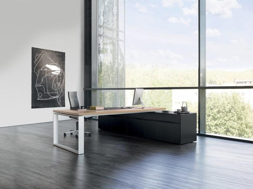 RENZ Прямоугольный письменный стол из дерева Sono sun-id-1484326 - Вид №4