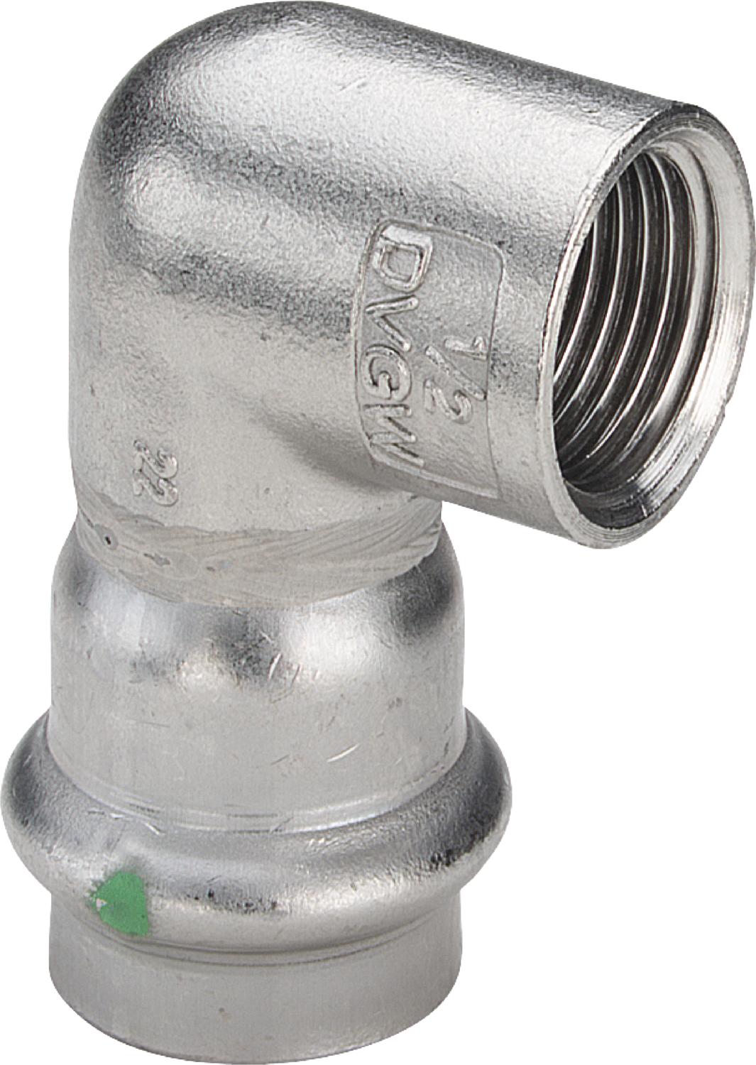 Viega Угольник переходной 90° Sanpress Inox 2314.2 (437022) 437 022