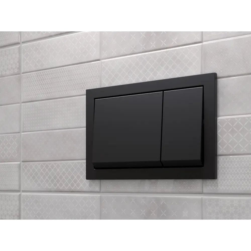 Кнопка двойного слива SENSEA Dana цвет чёрный Без серии STLM-2055808 - Вид №2