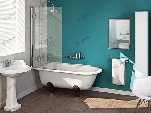 Ванна акриловая Hampton левосторонняя с ножками L3B Hampton Burlington E13, L3B